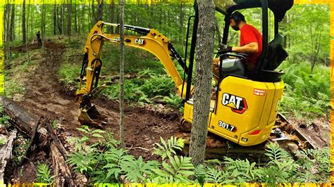 building trail with mini excavator|hand built trails for digging.